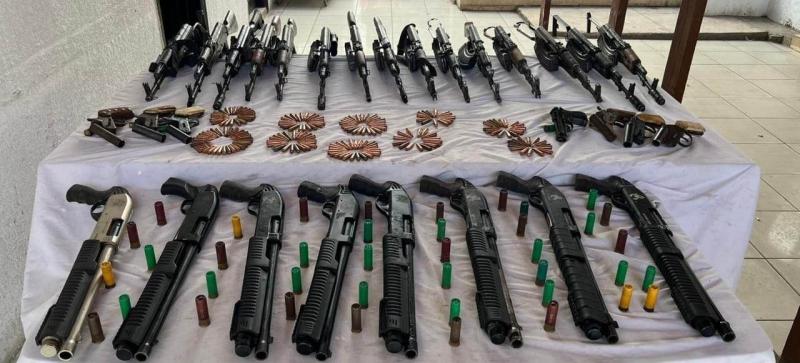 ضبط 26 شخصًا بحوزتهم 30 سلاحا ناريا في حملة أمنية موسعة في قنا