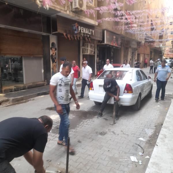 محافظة الجيزة تشن حملة اشغالات مكبرة فى شوارع الهرم لتسهيل حركة المواطنين