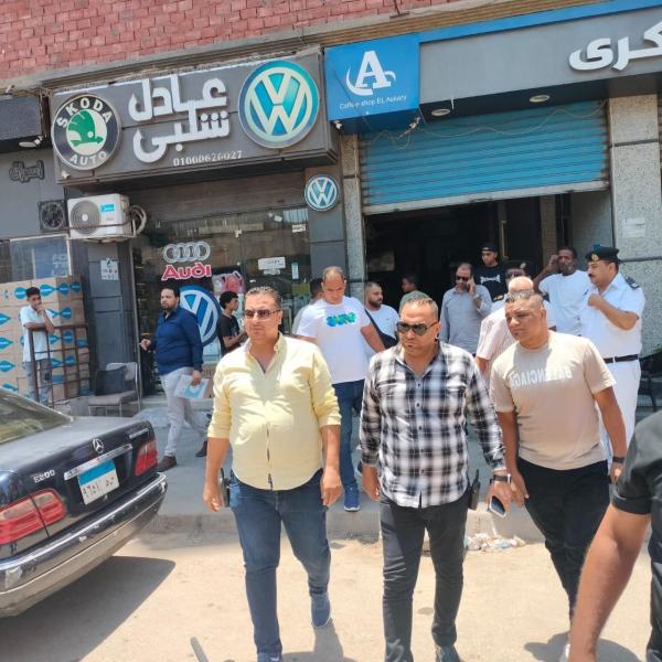 محافظة الجيزة تشن حملة اشغالات مكبرة فى نطاق القطاع الجنوبي و الشمالي بحي الهرم